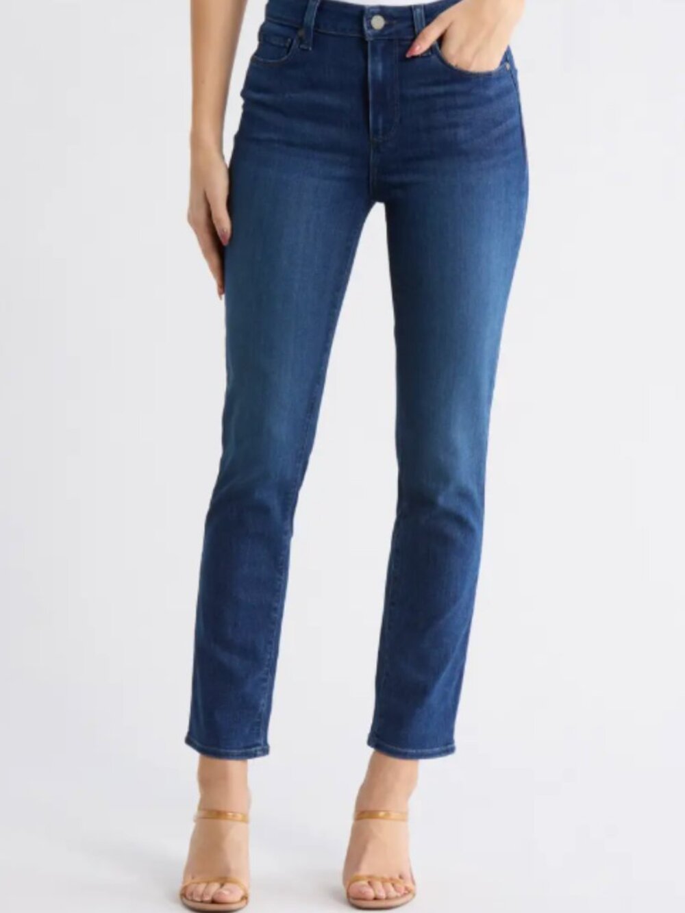 PAIGE Hoxton Ankle Slim Jeans Size 24 Dark Wash